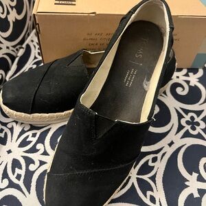 Classic Black TOMS Canvas Slip-Ons